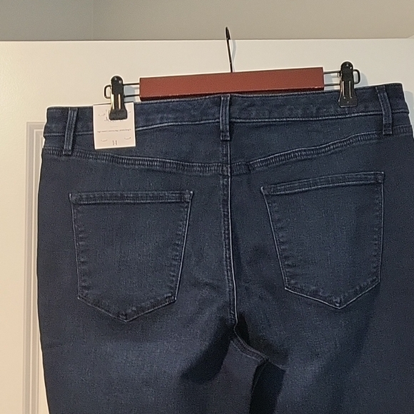 Talbots Women's Dark Blue Skinny Jeans - Picture 4 of 9